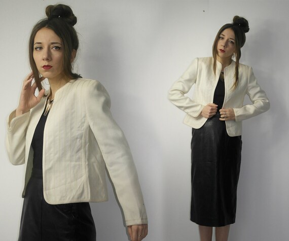 LOUIS FERAUD JACKET Designer Woman s Blazer Light Beige Blazer Designer Wool Blazer Etsy