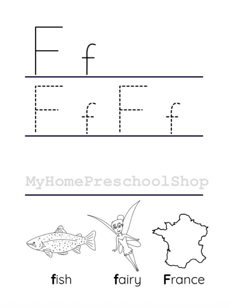 Letter F Worksheet