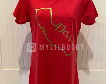 gold 49ers shirt