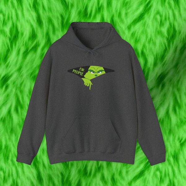 Grinch Ew People Unisex Heavy Blend™ Hooded Sweatshirt. Men's Grinch Hoodie. Women's Grinch Hoodie. Grinch Hoodie. Multiple Colors & Sizes.