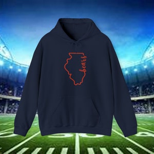 Chicago Bears Unisex Heavy Blend™ Hooded Sweatshirt. Men&#39;s Bears Hoodie. Women&#39;s Bears Hoodie. Bears Unisex Hoodie.
