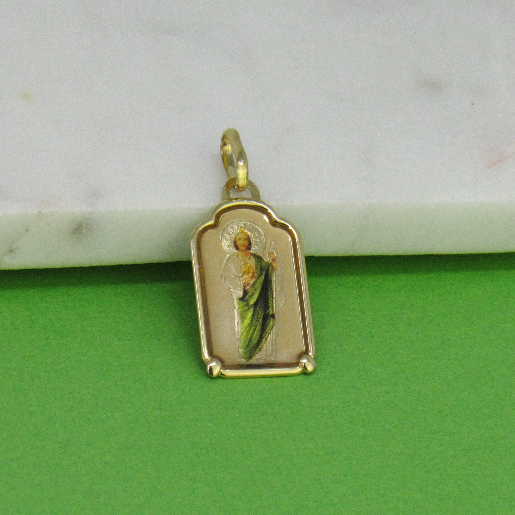 14k St. Jude Medal Saint Jude Necklace 14k Gold St Jude - Etsy