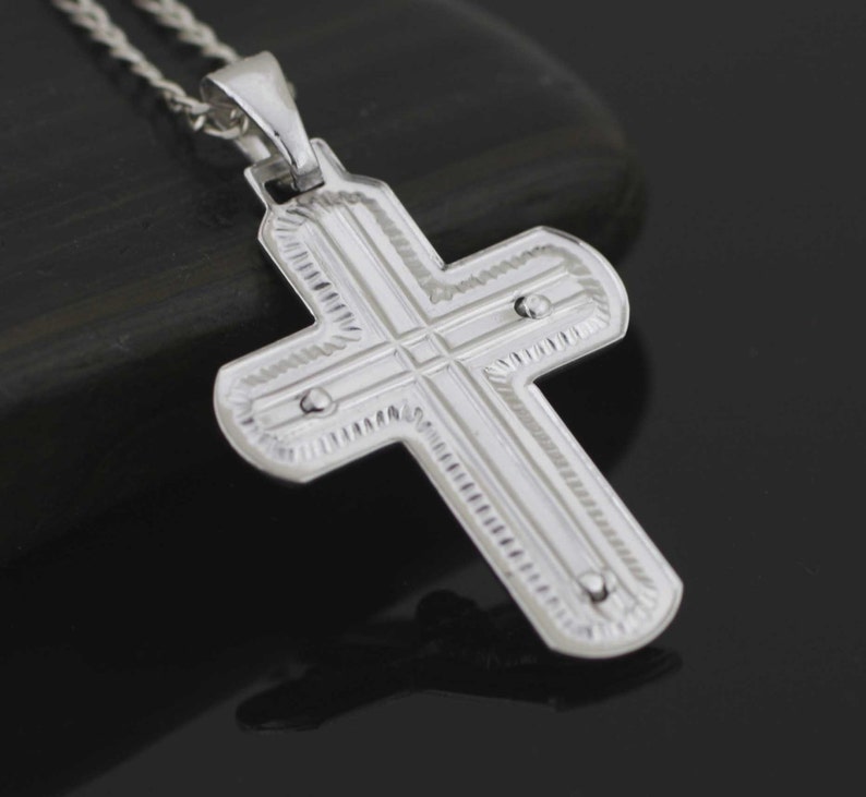 Cross Necklace, Sterling Silver