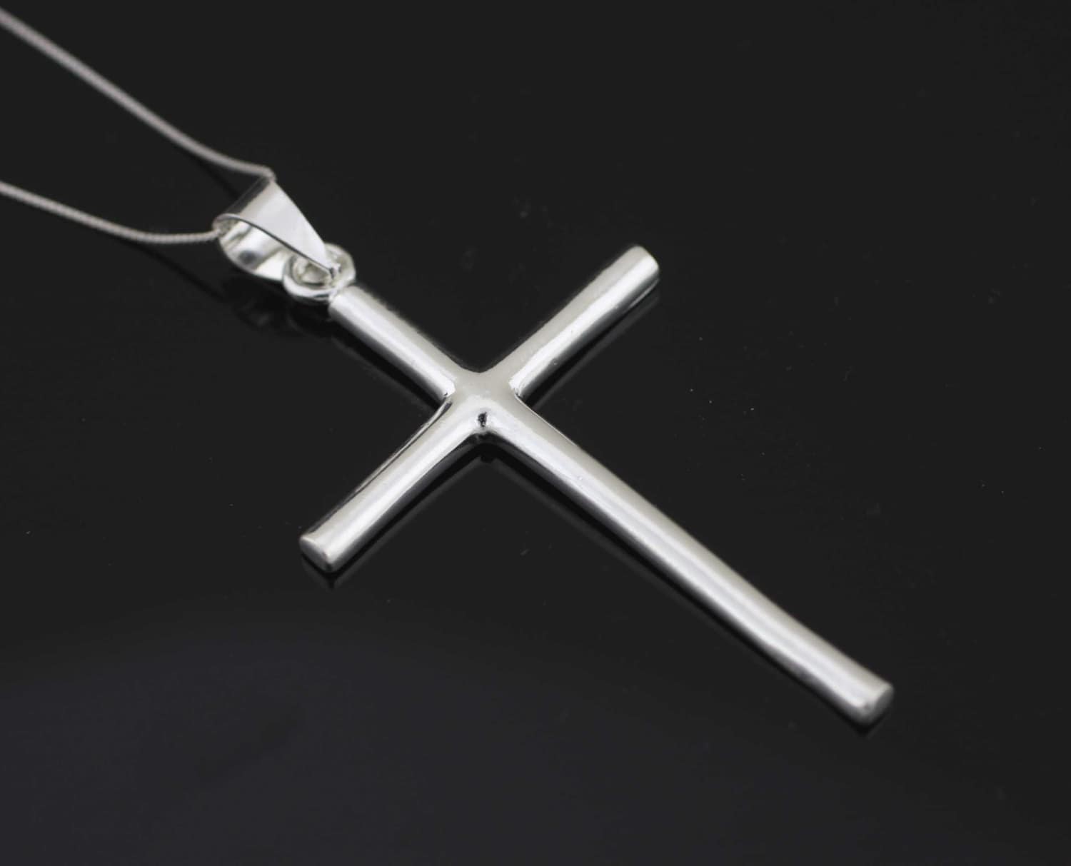 Sterling silver crucifix necklace Clearance