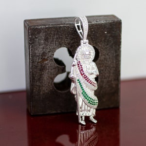 Saint Jude Necklace Charm, Sterling Silver St Jude Necklace, Silver St Jude Apostle Necklace, Silver St Jude Medal, St Jude Medal