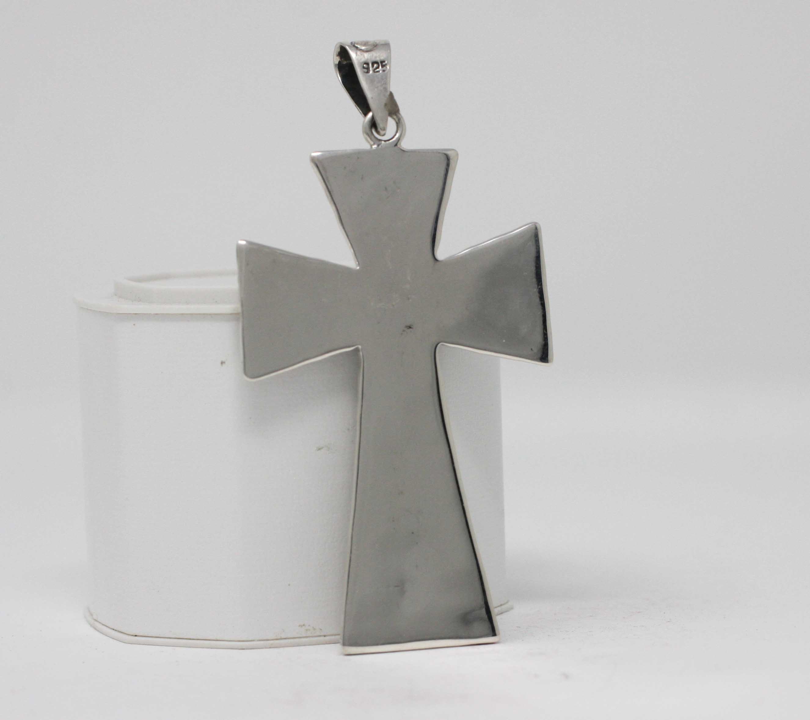 Silver Large Cross Necklace Sterling Silver XL Cross - Etsy