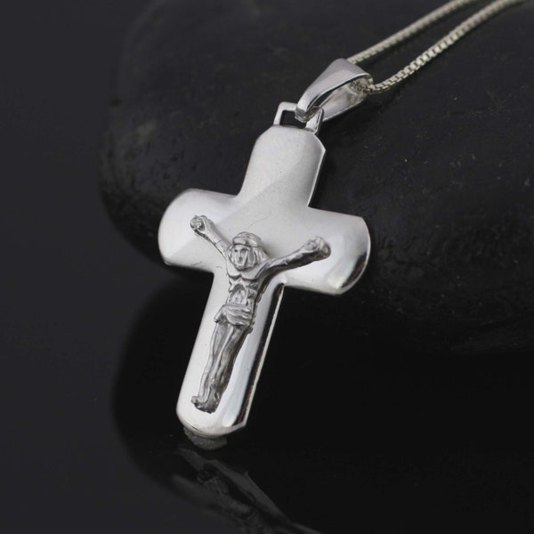 Silver Crucifix - Etsy