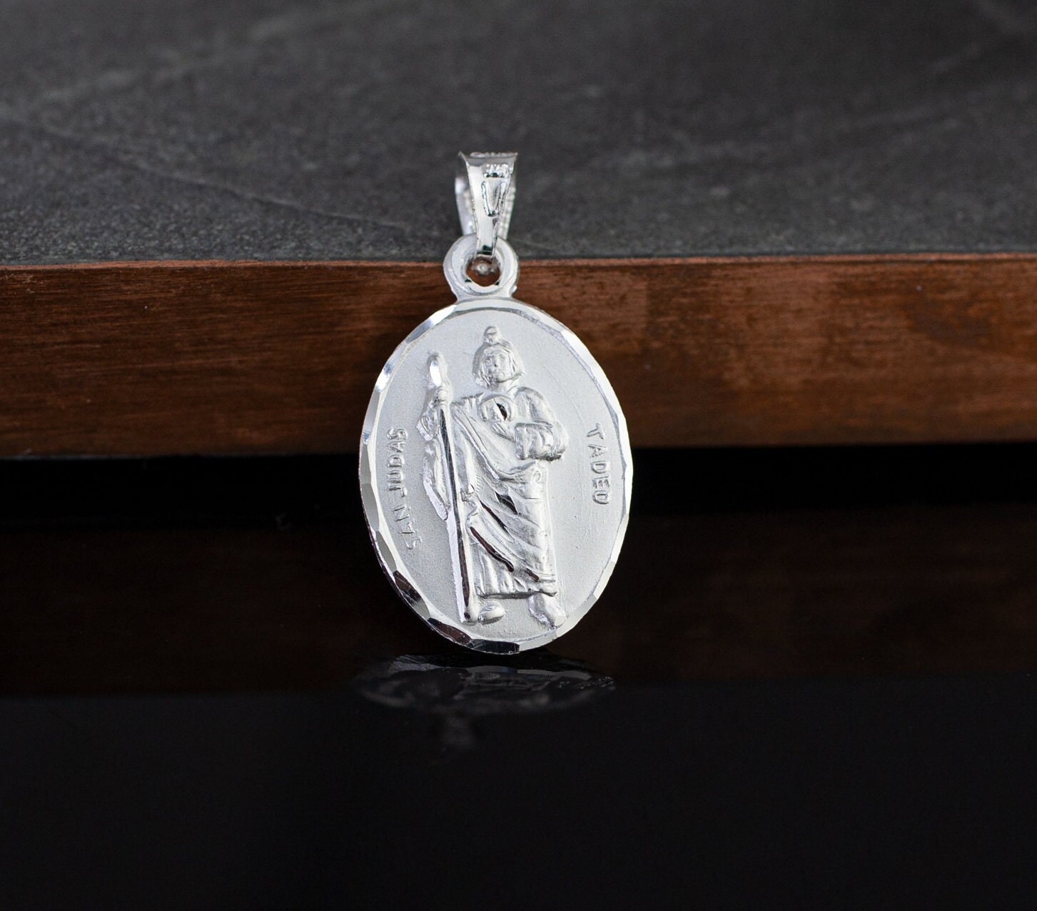 St. Jude Medal, Saint Jude Necklace, Sterling Silver St Jude Necklace ...