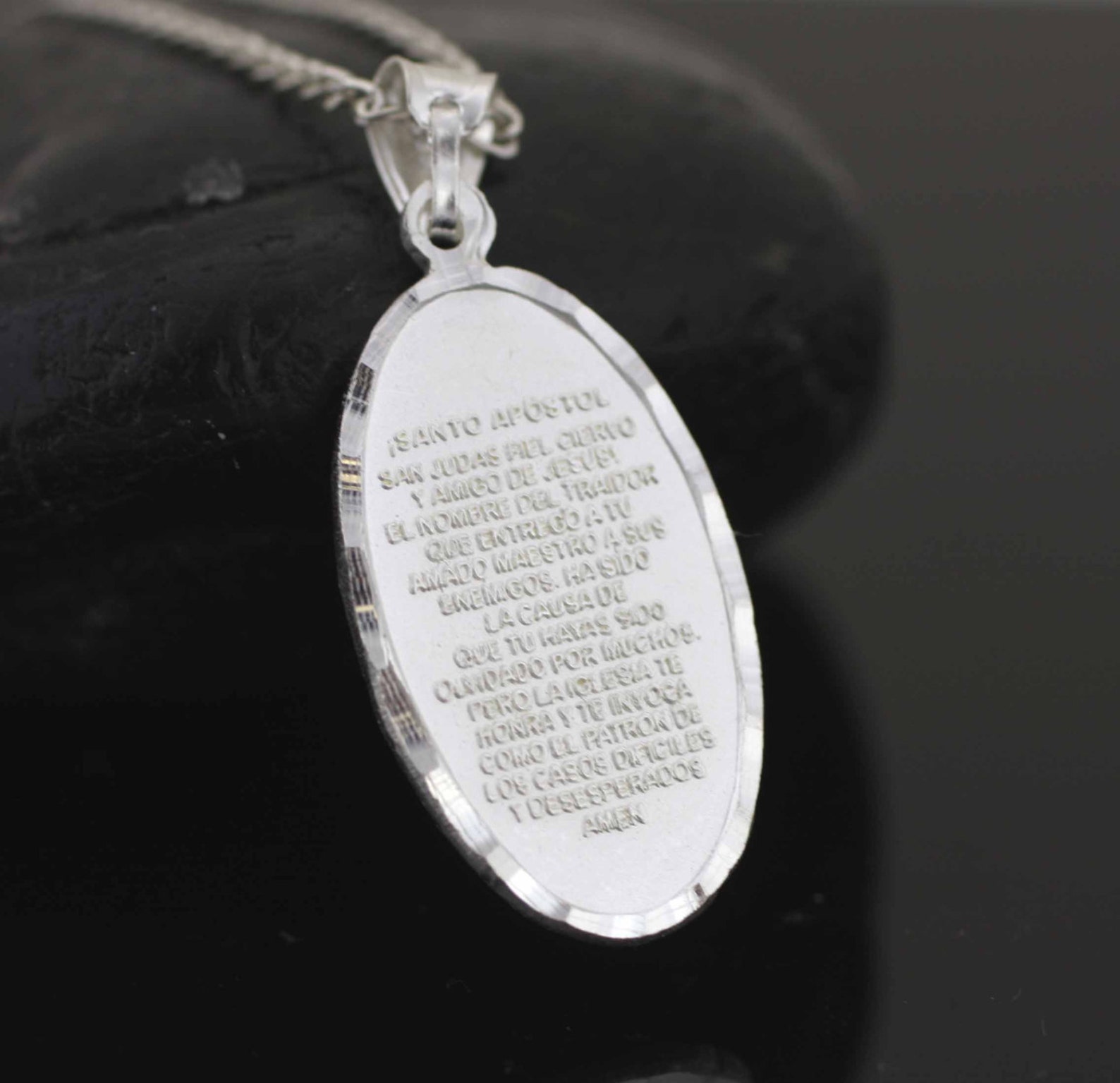 St. Jude Medal, Saint Jude Necklace, Sterling Silver St Jude Necklace ...