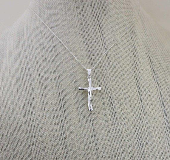 アクセサリー vintage silver925 Jesus cross necklace Kuschelkatze 925 Sterling Silver Crucifix Necklace, Jesus