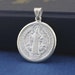 Saint Benedict Necklace In Sterling Silver - San Benito Protection Medal, Handmade In Italy, Beautiful & Meaningful