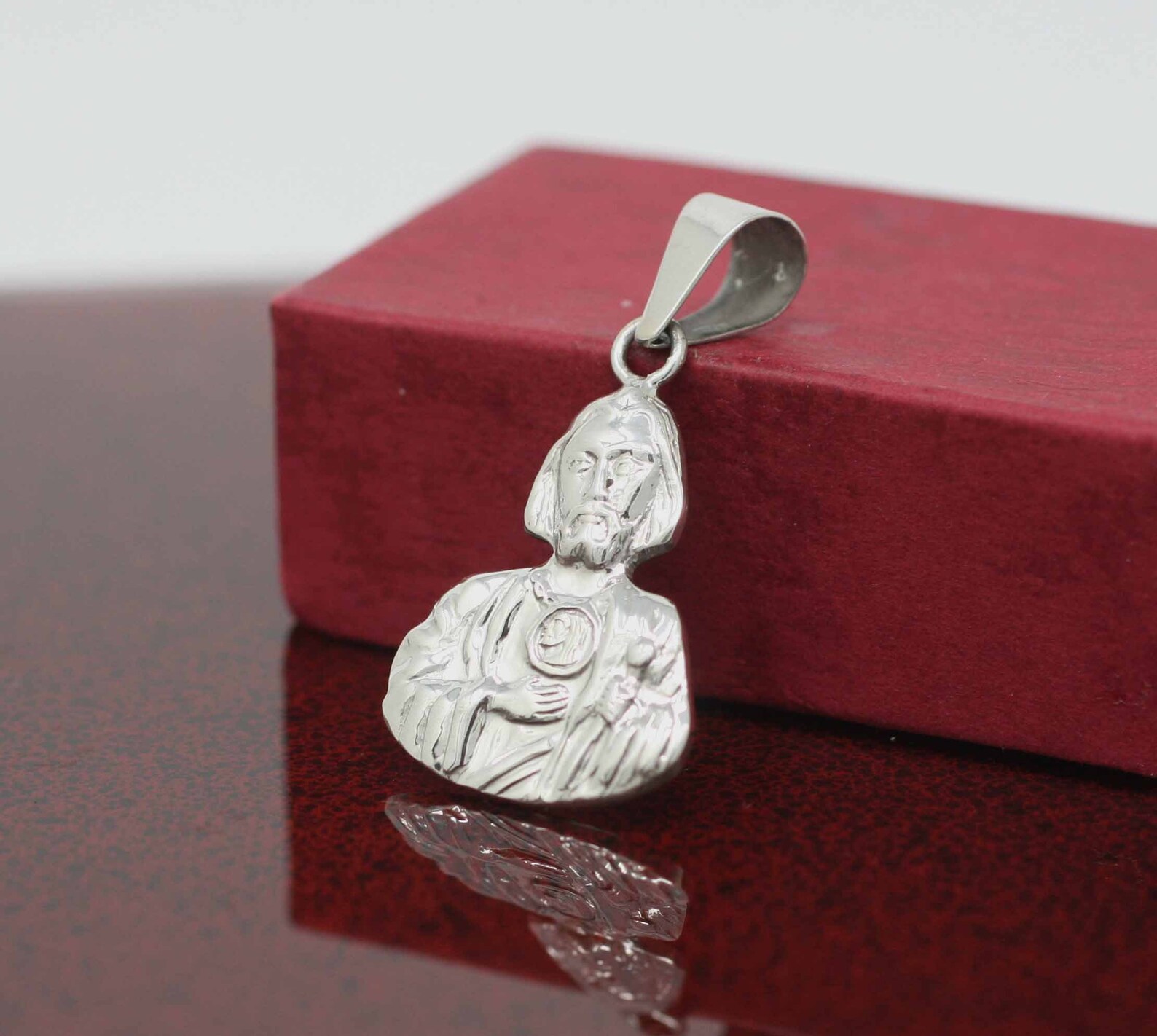 St. Jude Medal Saint Jude Necklace Sterling Silver St Jude | Etsy