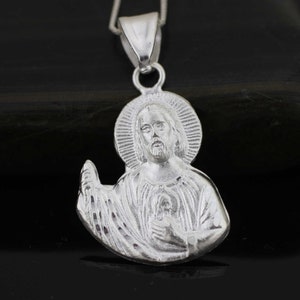 Saint Jude Necklace, Sterling Silver St Jude Necklace, Silver Saint Jude Apostle Necklace, Silver St Jude Medal, San Judas Tadeo