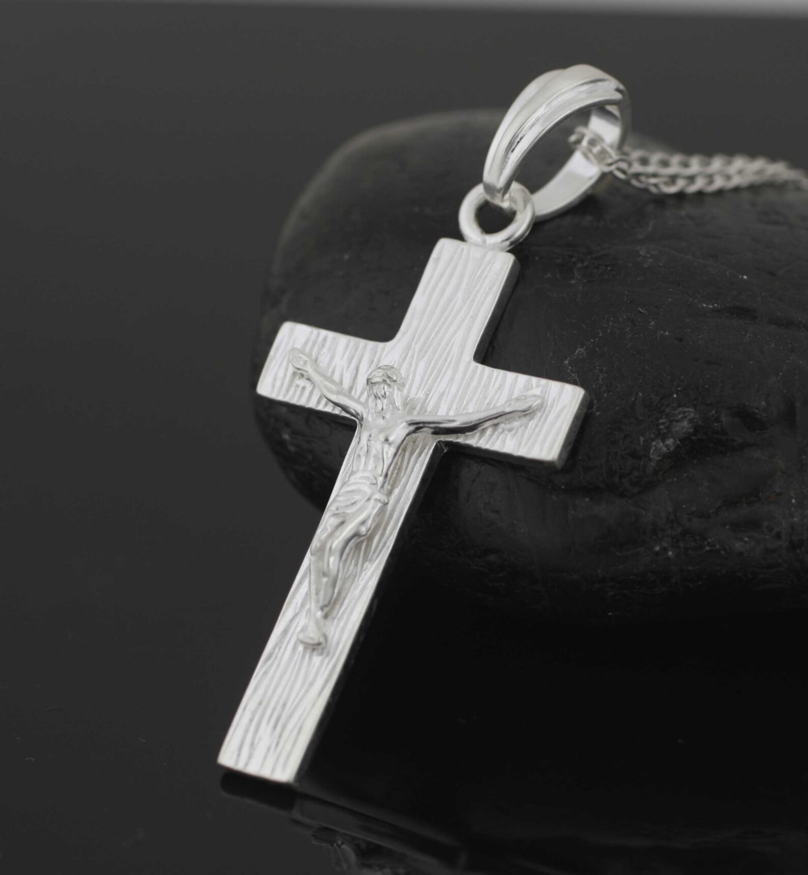 Solid Cross Necklace Heavy Cross Necklace Men's Etsy