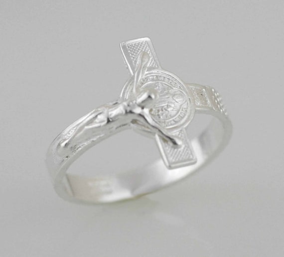 Anello croce di san benedetto clearance