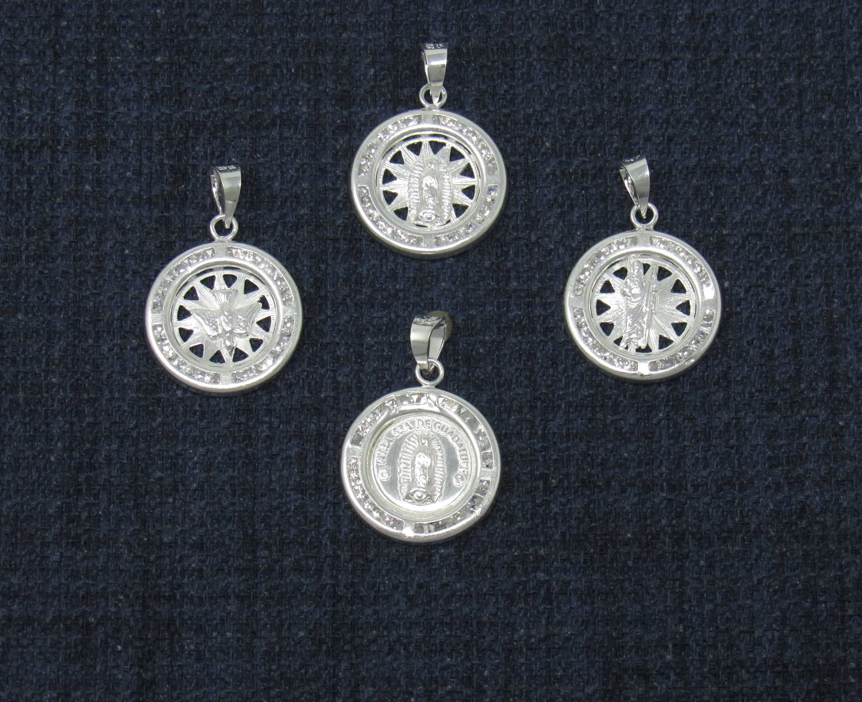 Sterling Silver Religious Necklace Silver Catholic Necklace Etsy