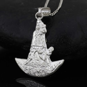 Virgen de La Caridad Del Cobre Medal, Sterling Silver La Caridad del Cobre, Our Lady of Charity Necklace