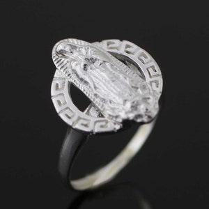 Our Lady Guadalupe Woman Ring, Sterling Silver 925 Guadalupe Ring ...