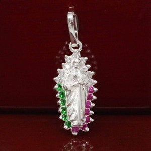 Saint Jude Necklace, Sterling Silver St Jude Necklace, Silver St Jude Apostle Necklace, Silver St Jude Medal, San Judas Tadeo, St Jude Medal