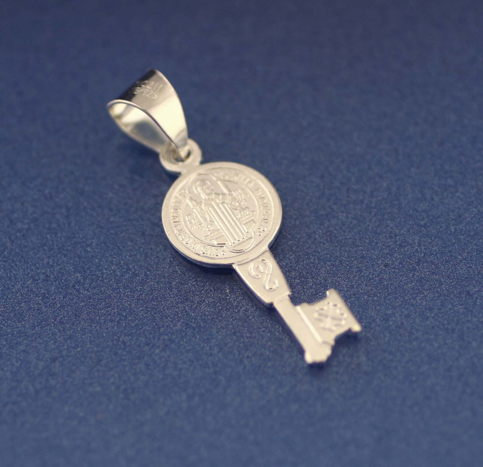 St Benedict Key Saint Benedict Key Necklace St Benedict Key Etsy