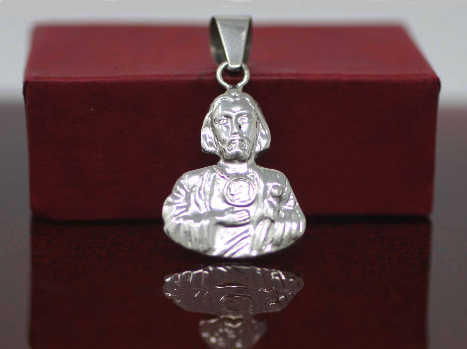 St. Jude Medal Saint Jude Necklace Sterling Silver St Jude | Etsy