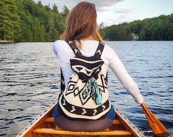 Crochet Boho Backpack Pattern: Into The Woods Backpack