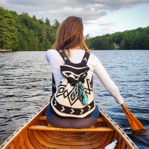 Crochet Boho Backpack Pattern: Into The Woods Backpack image 1