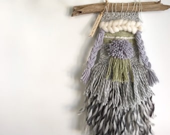 READY  TO SHIP - Lady Grey- Woven wall hanging