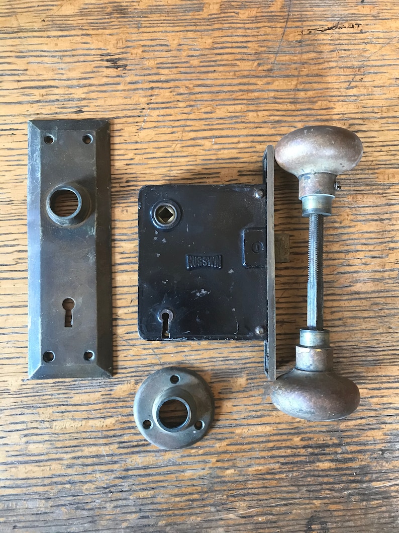 Antique Russwin Brass Interior Door Mortise Lock with brass Etsy