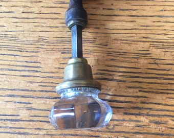Antique closet glass door knob