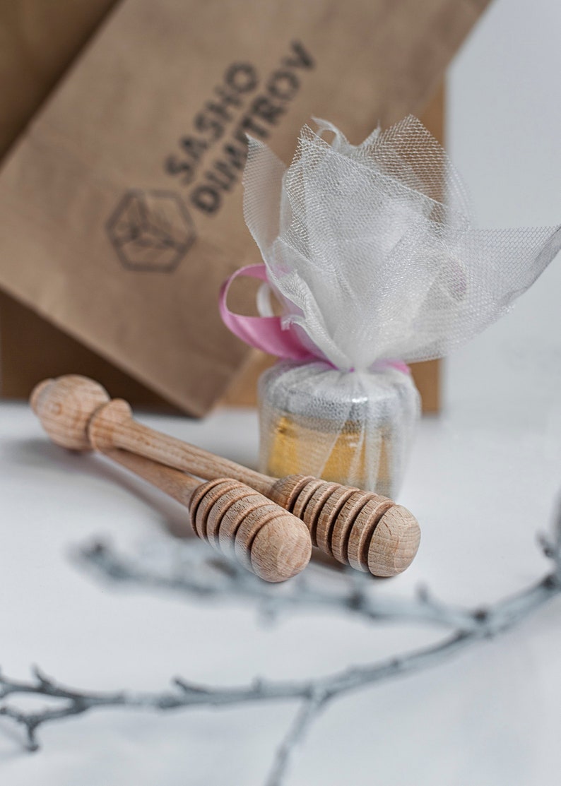 Handmade Wooden Honey Dipper Unique Design Natural Wedding Etsy
