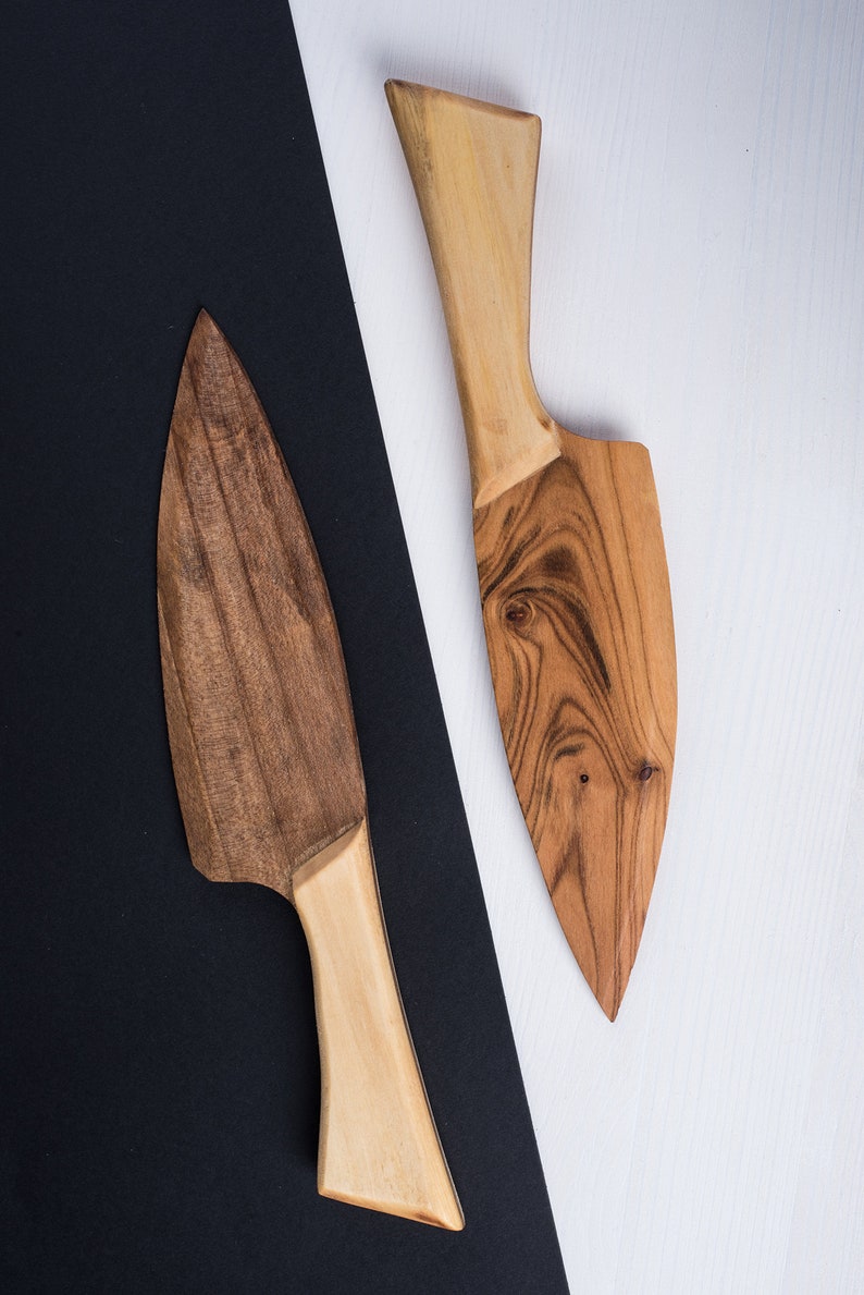 Wooden Knife Walnut Wood Butter Knife Child Cutlery Etsy Australia