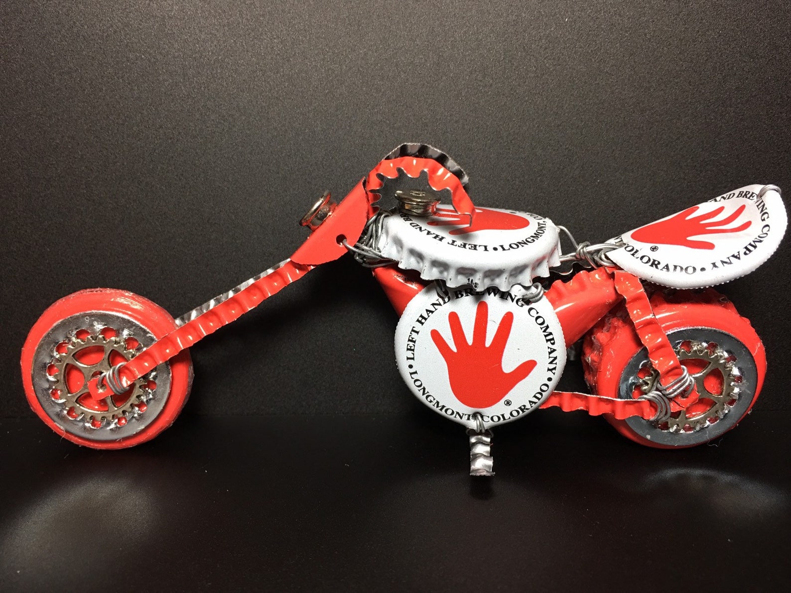 TWO Beer Bottle Cap Motorcycle Bikes Etsy