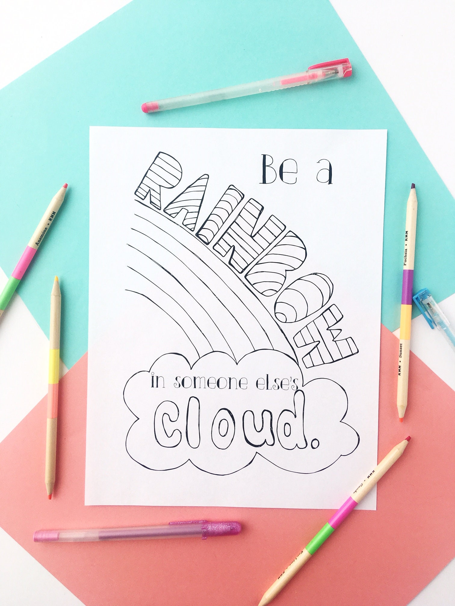 coloring-page-be-a-rainbow-in-someone-elses-cloud-etsy