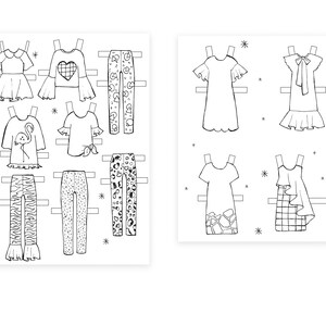 Printable Coloring Paper Dolls, Printable Paper Doll, Paper Crafts ...