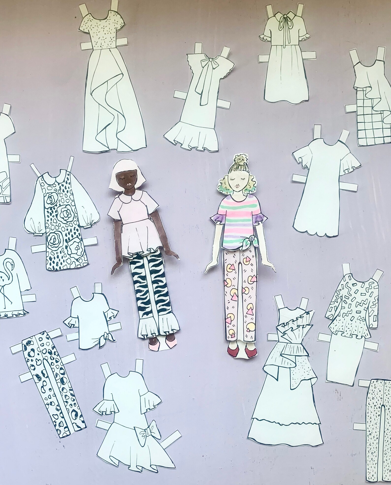 Printable Coloring Paper Dolls, Printable Paper Doll, Paper Crafts ...