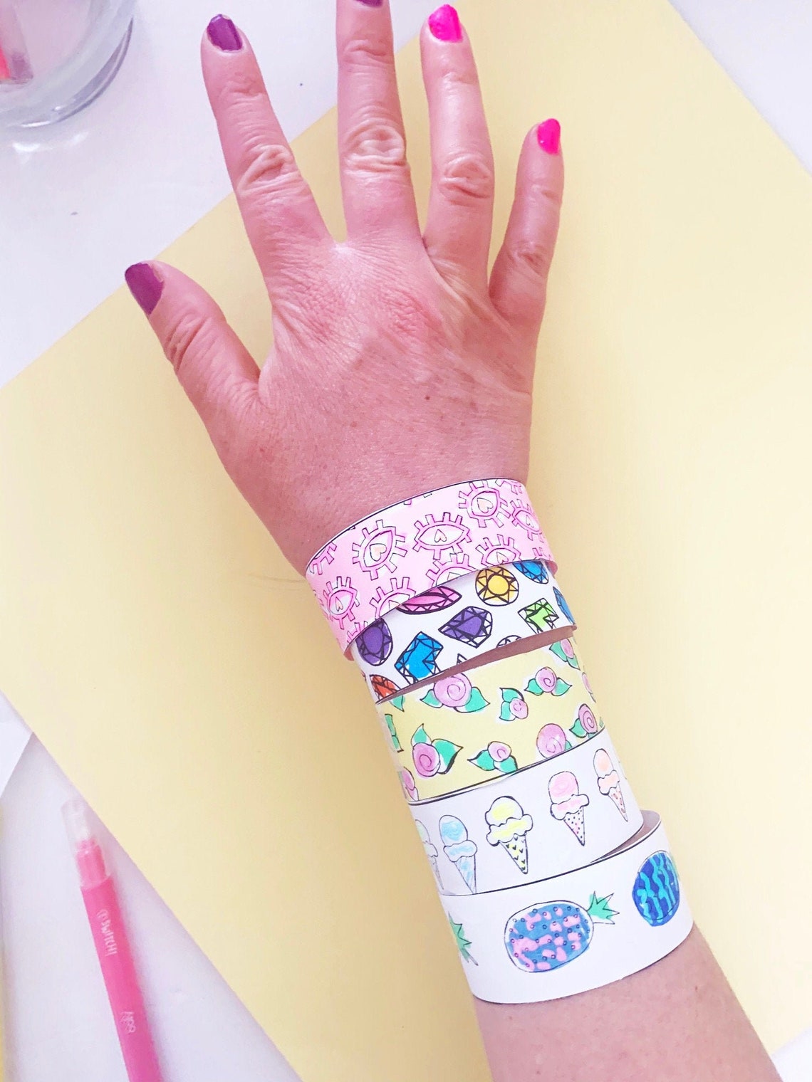 printable-paper-friendship-braceletes-kids-coloring-craft-coloring-for-tween-girls-coloring