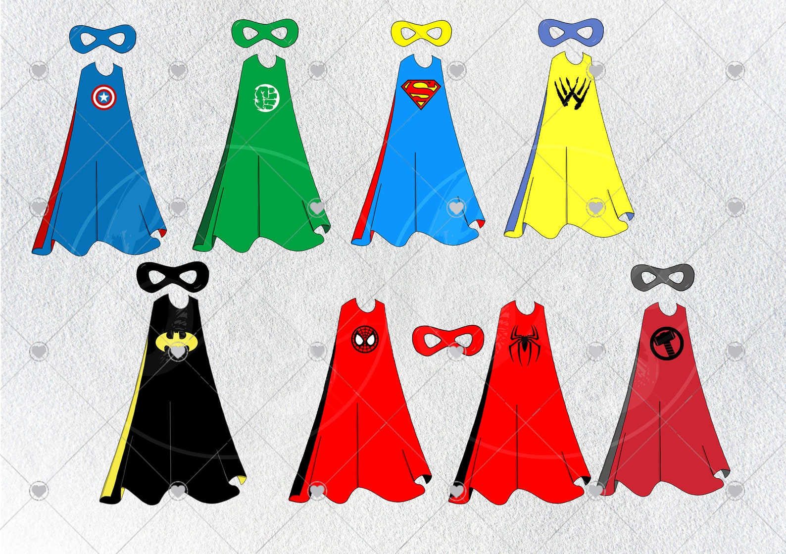 Personalised Superhero Princess Clipart Personalised Print - Etsy UK