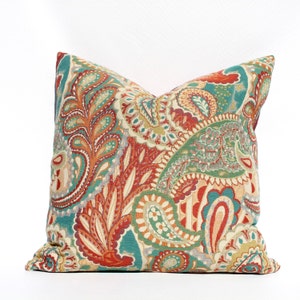 Contemporary Paisley -- Decorative Pillow Cover image 1