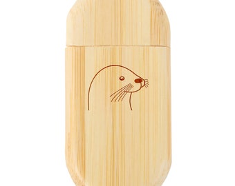 Moose 8Gb Bamboo USB Flash Drive with Rounded Corners Wood Flash Drive with Laser Engraving 8Gb USB Gift for All Occasions Moose 8Gb Bamboo USB Flash Drive with Rounded Corners Wood Flash Drive with Laser Engraving 8Gb USB Gift for All Occasions