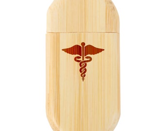Pennsylvania 8Gb Bamboo USB Flash Drive with Rounded Corners 8Gb USB Gift for All Occasions Wood Flash Drive with Laser Engraving