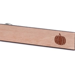 Pumpkin Tie Clip, Wood, Gift For Him, Wedding Gifts, Groomsman Gifts, and Personalized