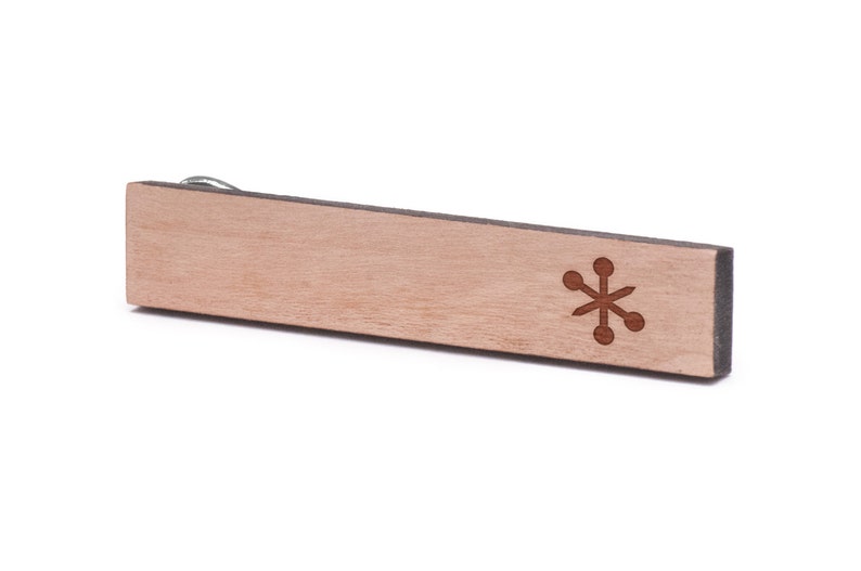 Toy Jack Tie Clip and Personalized Wedding Gifts Gift For Him Wood Groomsman Gifts