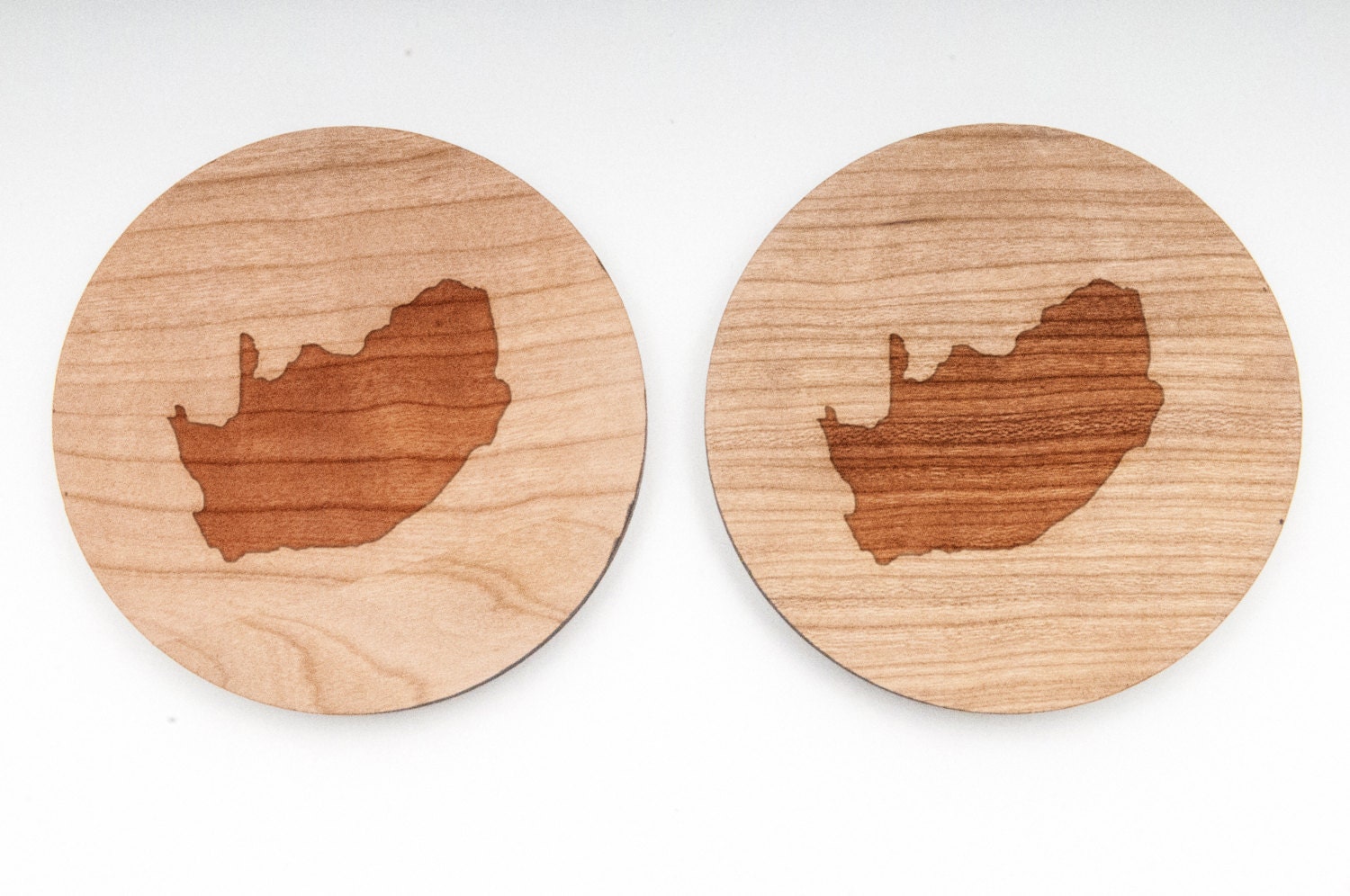 South Africa Wooden Coasters Set of 4 Gifts For Him Wedding Etsy