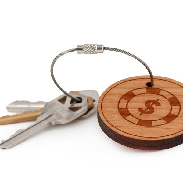Poker Chip Keychain Etsy