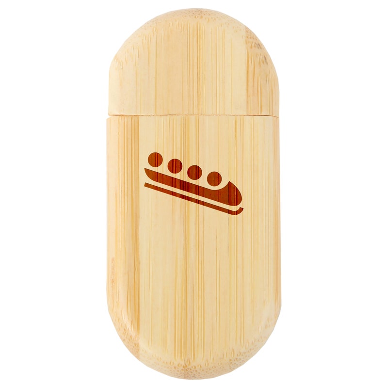 8Gb Usb Gift For All Occasions Wood Flash Drive With Laser Engraving Bobsled 8Gb Bamboo Usb Flash Drive With Rounded Corners