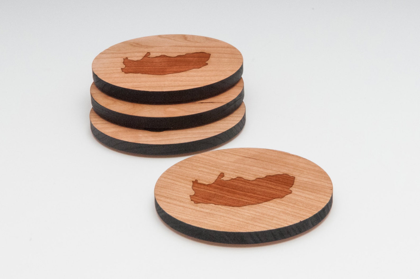 South Africa Wooden Coasters Set of 4 Gifts for Him Wedding Etsy