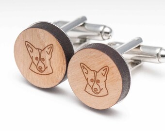 corgi cufflinks