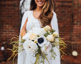 Aphrodite Paper Flower Wedding Bouquet in Grand