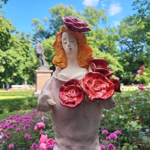 sculpture, woman sculpture, ceramic statues, figurative sculpture, ceramic figurine, ceramic sculpture art, hand built sculpture